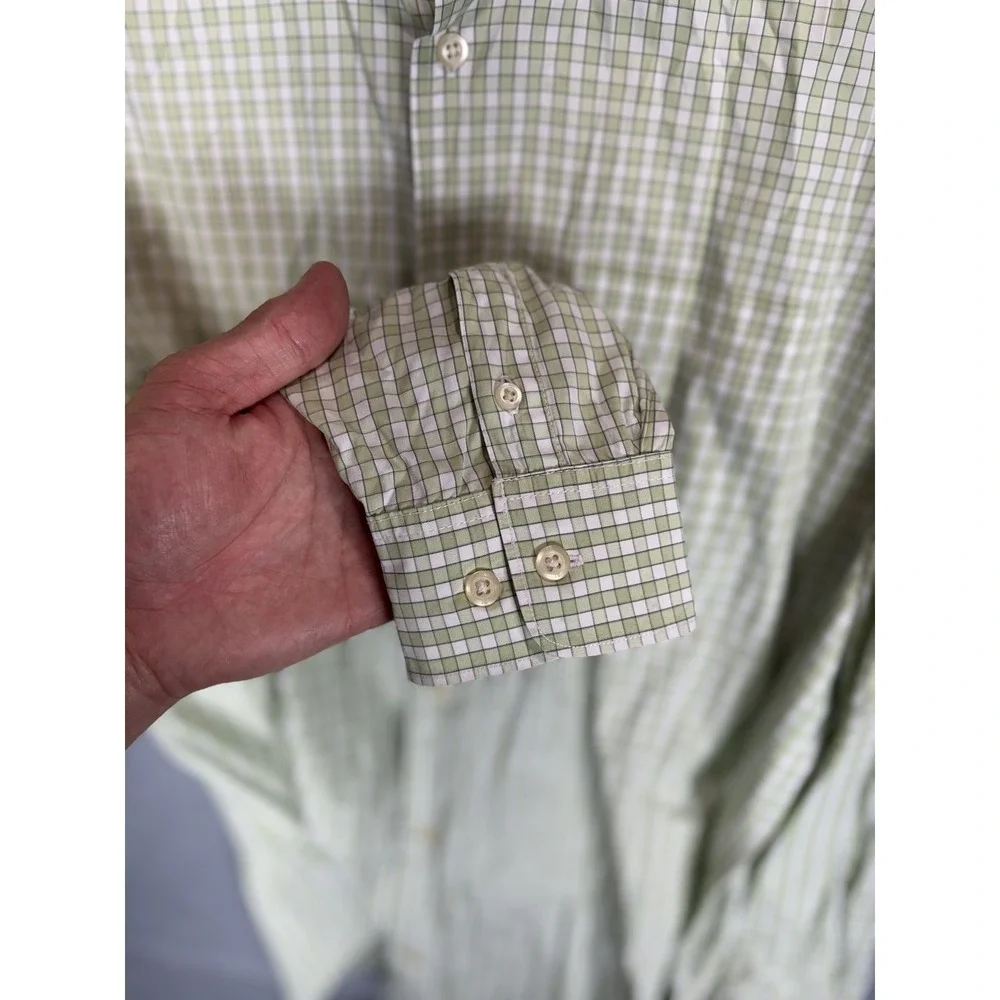 Banana Republic Shirt Mens Large Plaid Classic‎ Fit Button Down Casual Preppy
